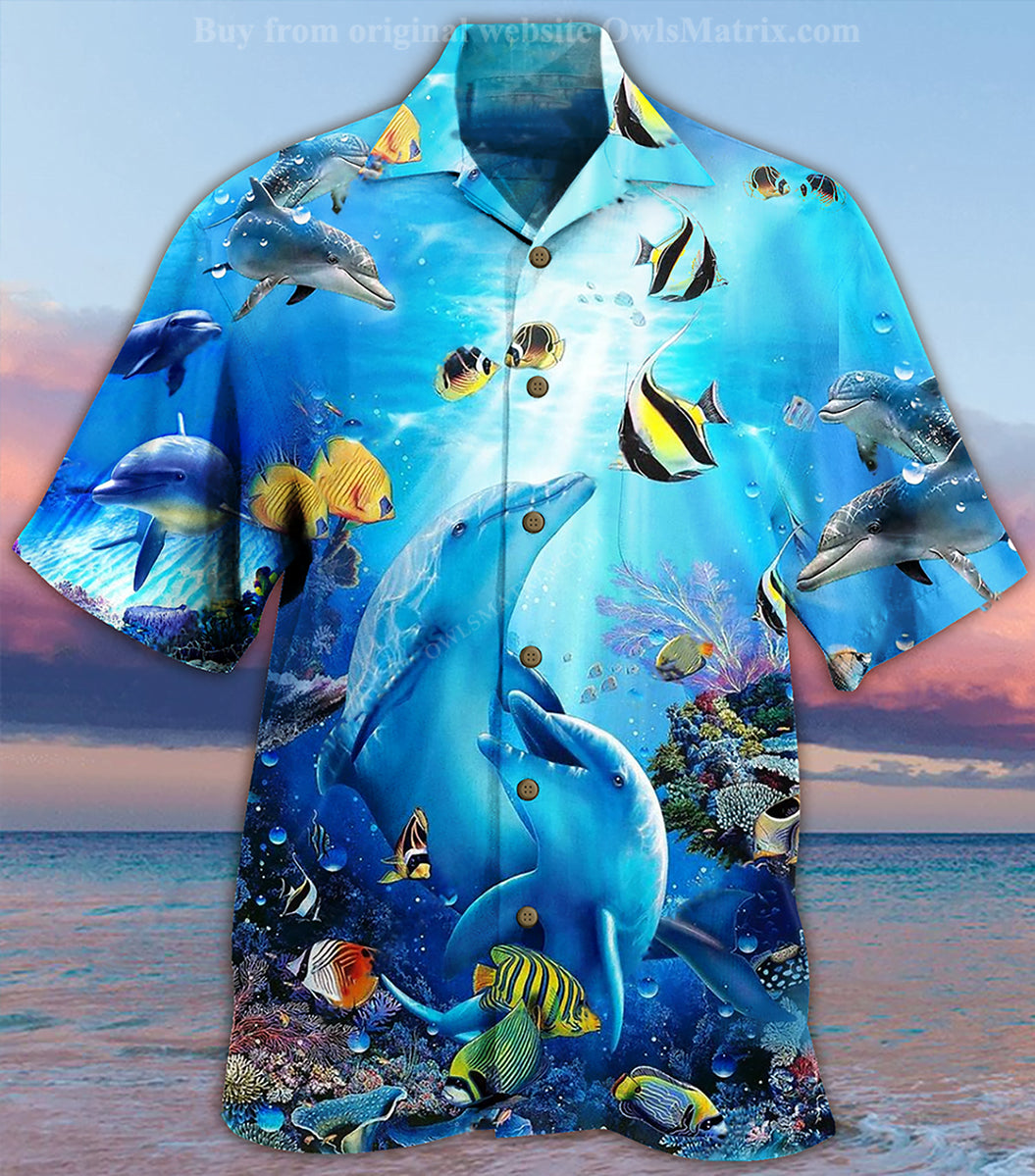 Amazing Dolphin In The Heart Of Ocean Ed Hawaiian Shirt