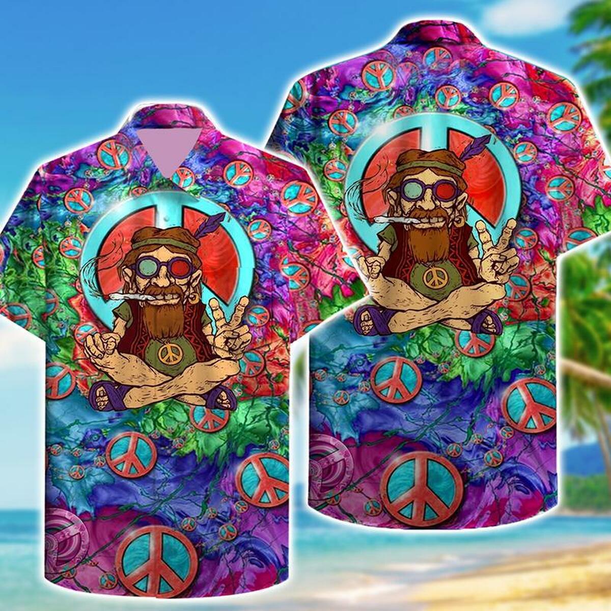 Amazing Hippie Hawaiian Shirt Beach Summer Outfit