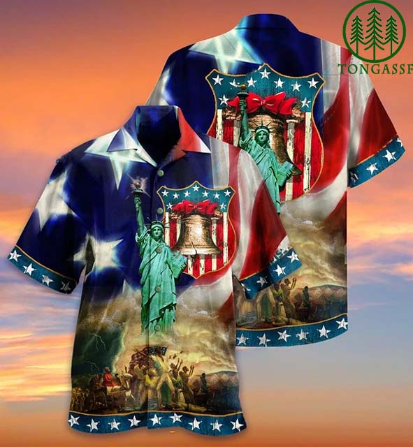 American Happy Independence Day Hawaiian Shirt