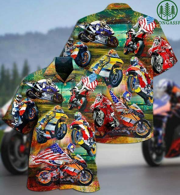 American Motorcycle Sport Racing Hawaiian Shirt