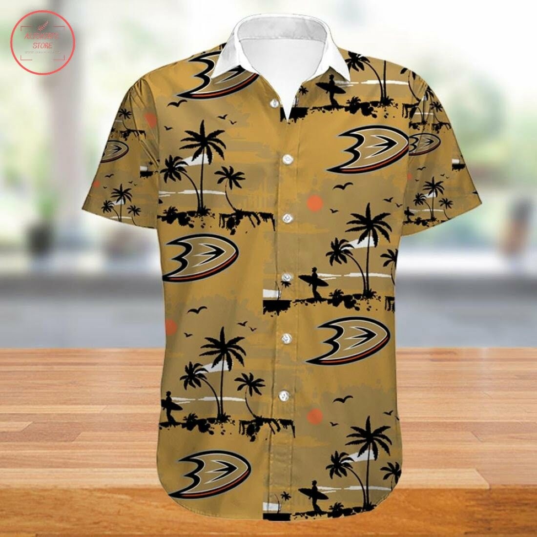 Anaheim Ducks Hawaiian Shirt Outfit Beach Summer