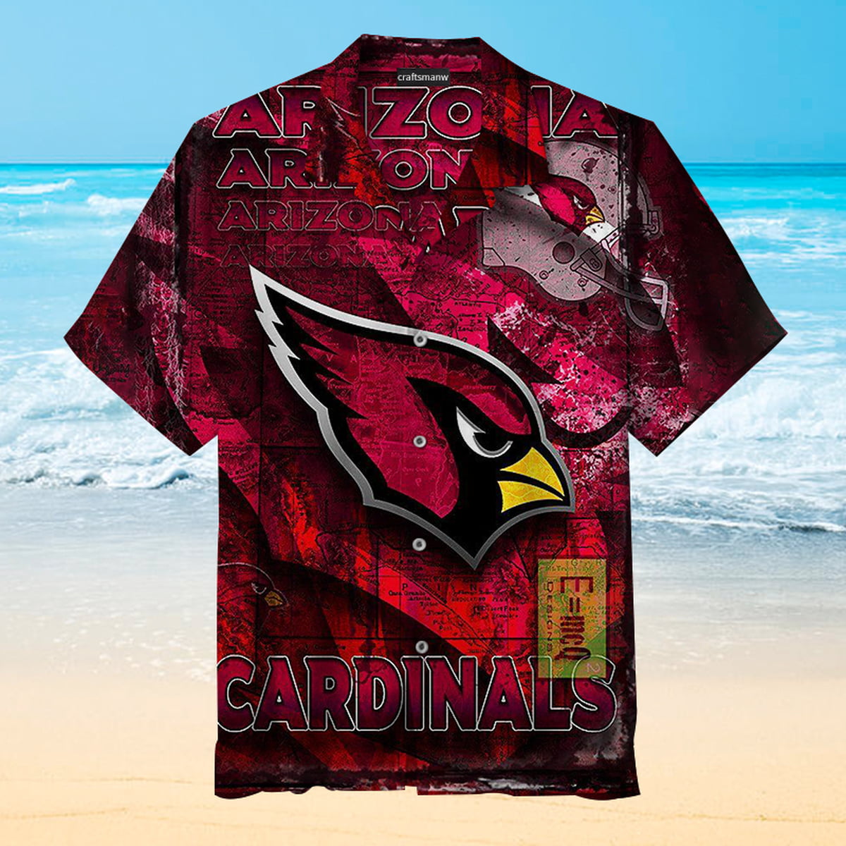 Arizona Cardinals Hawaiian Shirt Outfit Beach Summer