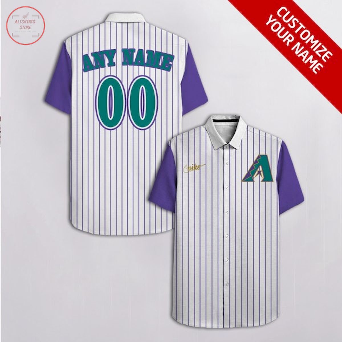 Arizona Diamondbacks Personalized Hawaiian Shirt