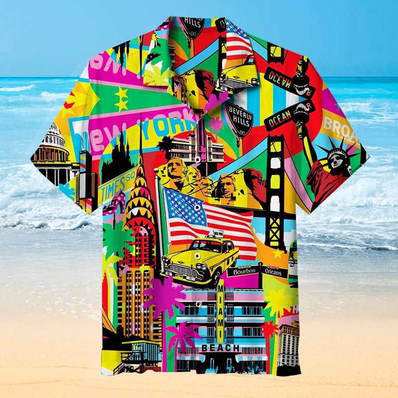 Art Puzzle Hawaiian Shirt Beach Summer Outfit