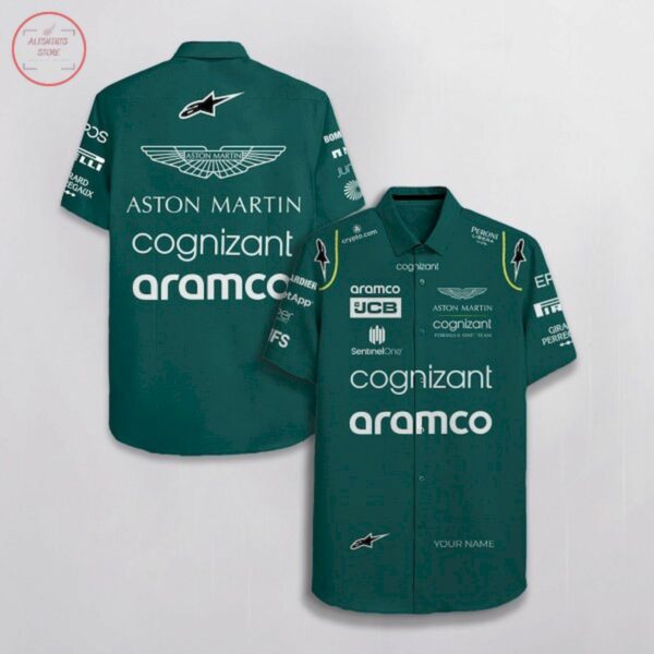 Aston Martin F1 Racing Team Customized Hawaiian Shirt