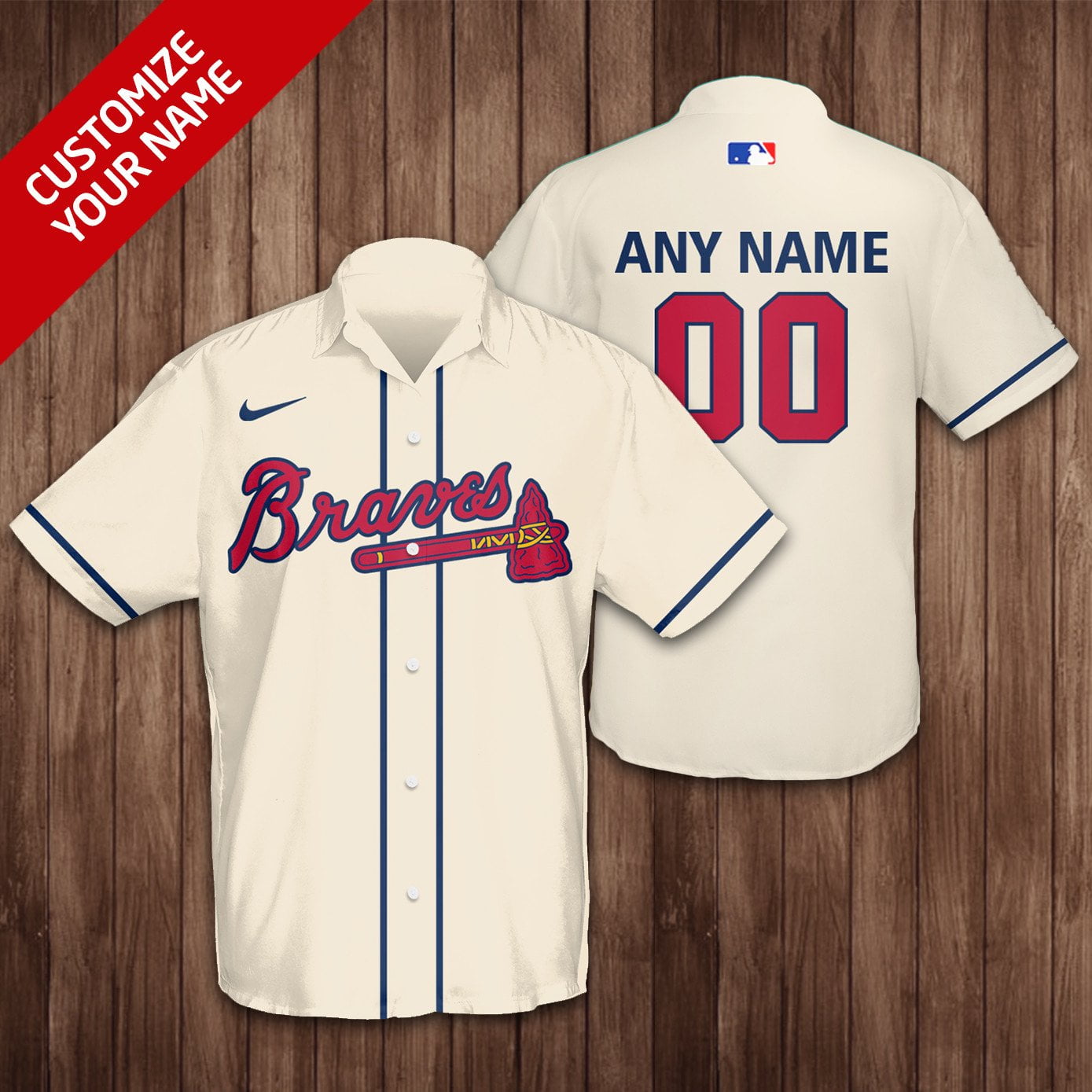 Atlanta Braves Hawaiian Shirt Outfit Beach Summer