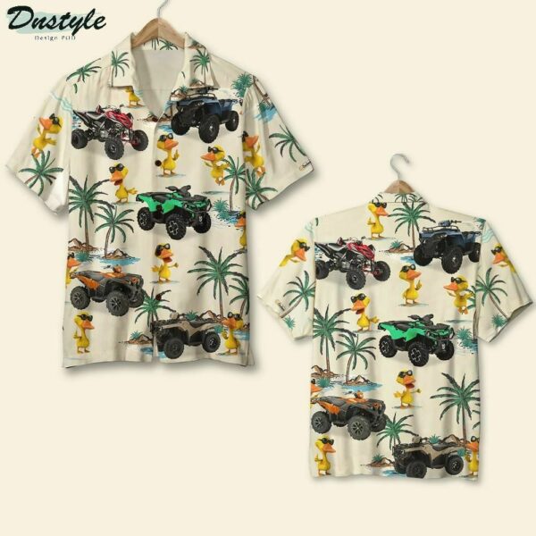 Atv Racing Duck Hawaiian Shirt Outfit Summer Beach