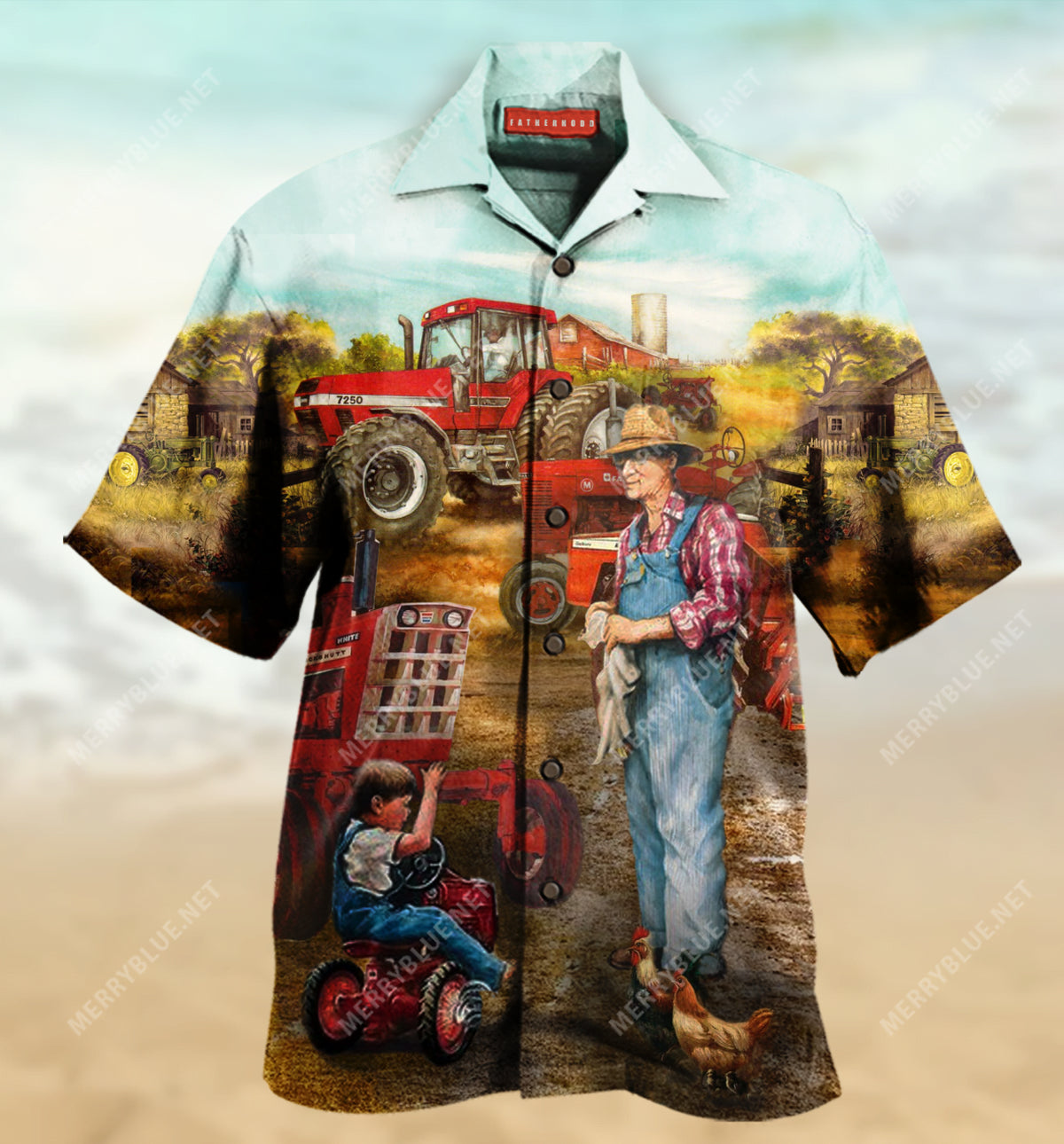 Awesome Fatherhood In Farm Hawaiian Shirt