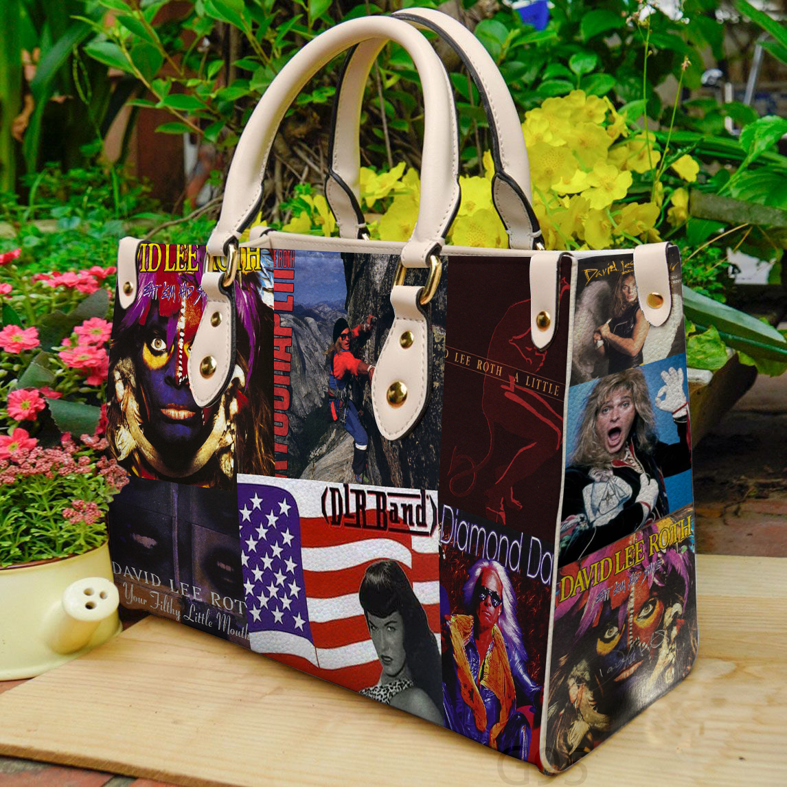 David Lee Roth Women Leather Hand Bag