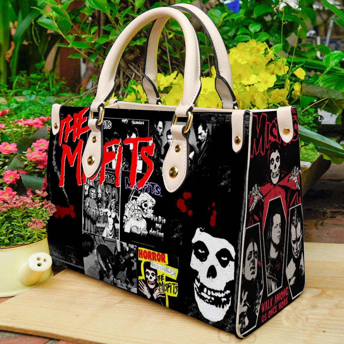 The Misfits Band Women Leather Hand Bag