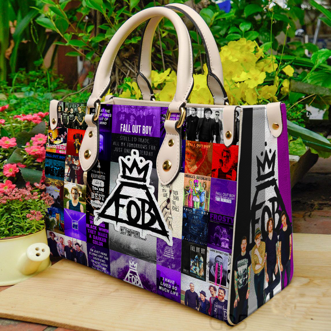 Fall Out Boy Women Leather Hand Bag