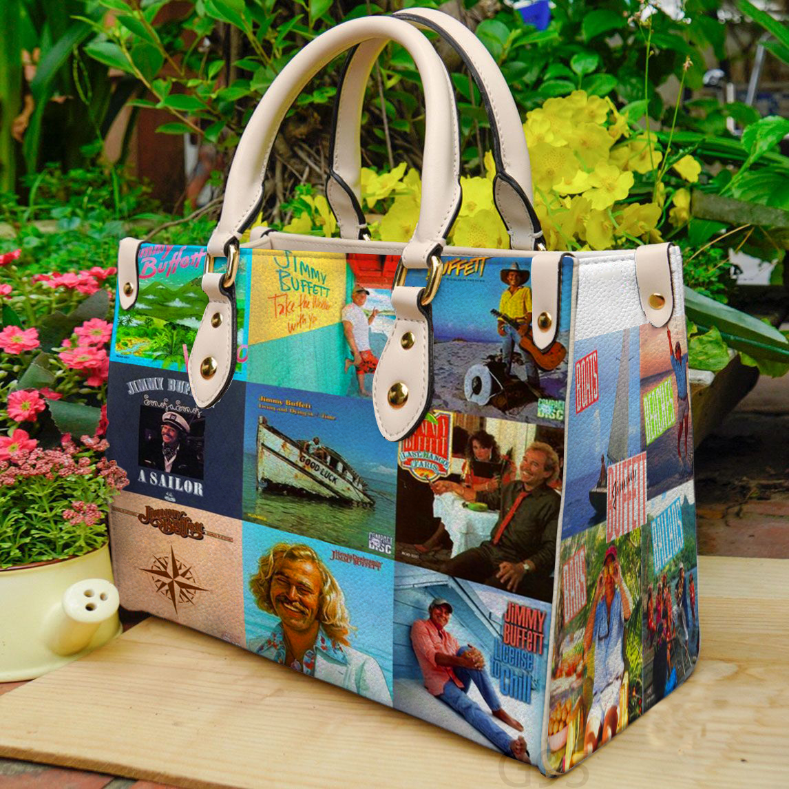 Jimmy Buffett 1g Women Leather Hand Bag