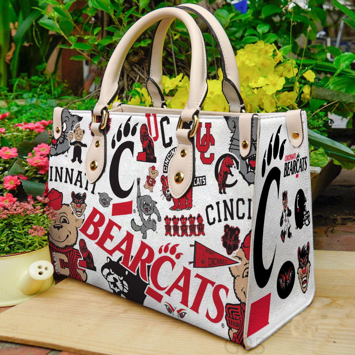 Cincinnati Bearcats Women Leather Hand Bag