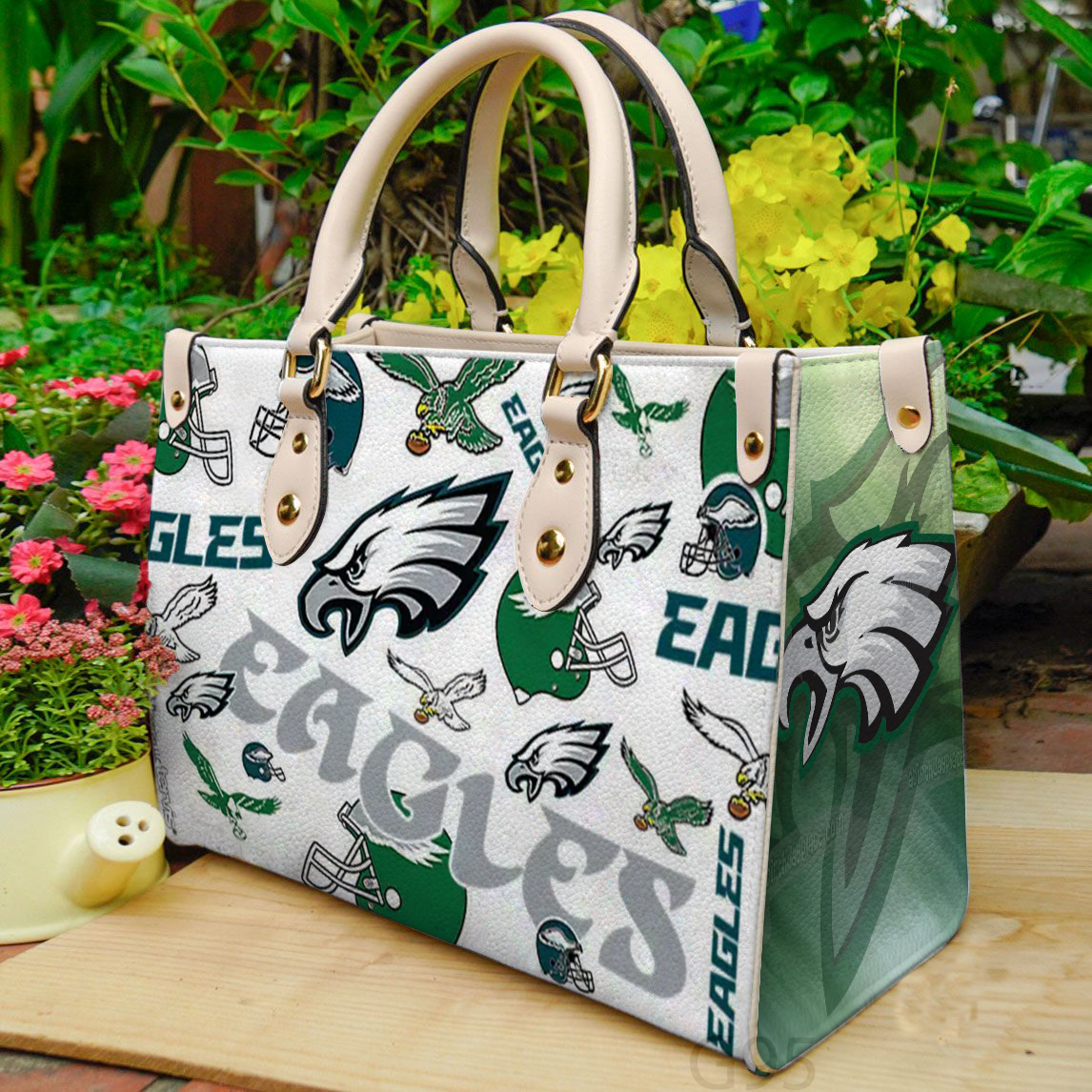 Philadelphia Eagles Love Women Leather Hand Bag