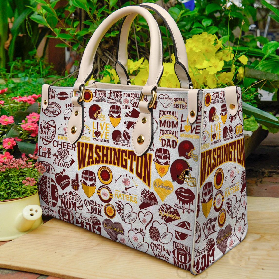 Washington Redskins Women Leather Hand Bag