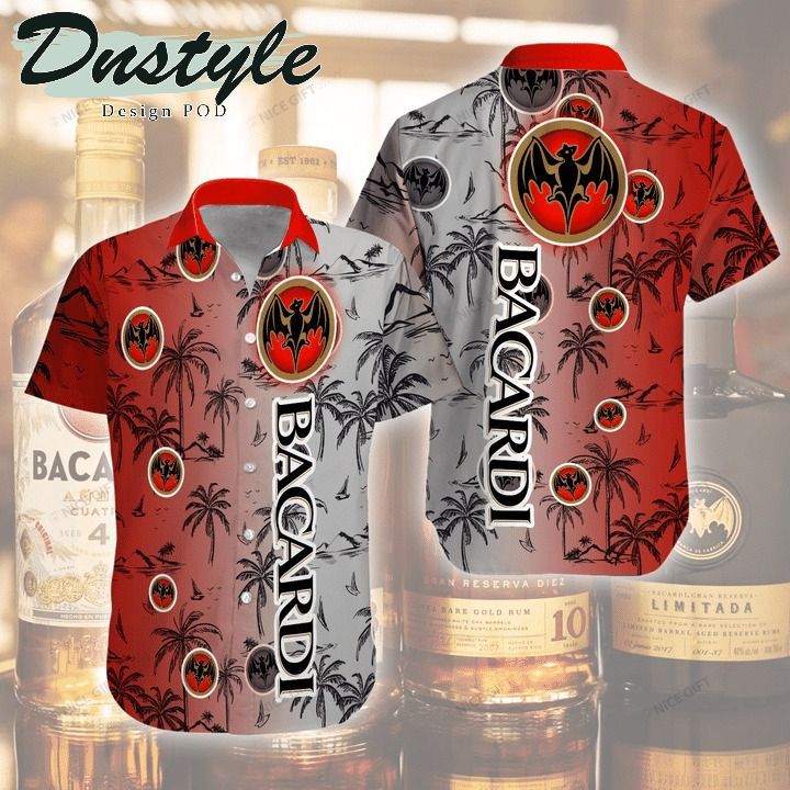 Bacardi Rum Hawaiian Shirt Beach Outfit Summer