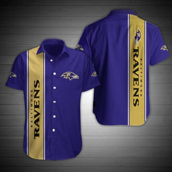 Baltimore Ravens Hawaiian Shirt Beach Summer Outfit