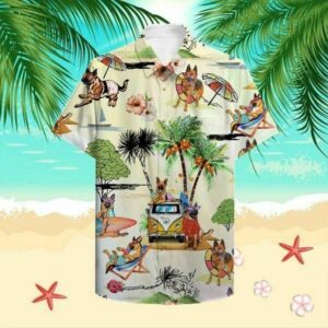 Vacation German Shepherd Hawaiian Shirt