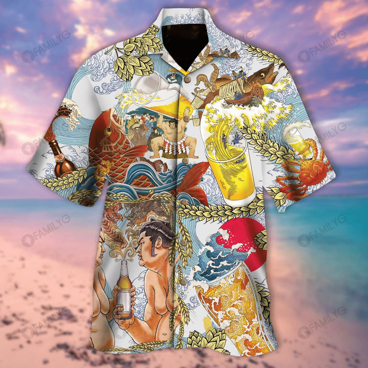 Beer Brewing Style Hawaiian Shirt