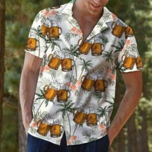 Beer Chilling Tropical Hawaiian Shirt