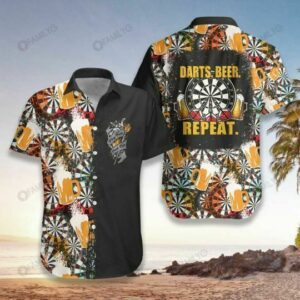 Beer Craft For Dartboard Surround Hawaiian Shirt