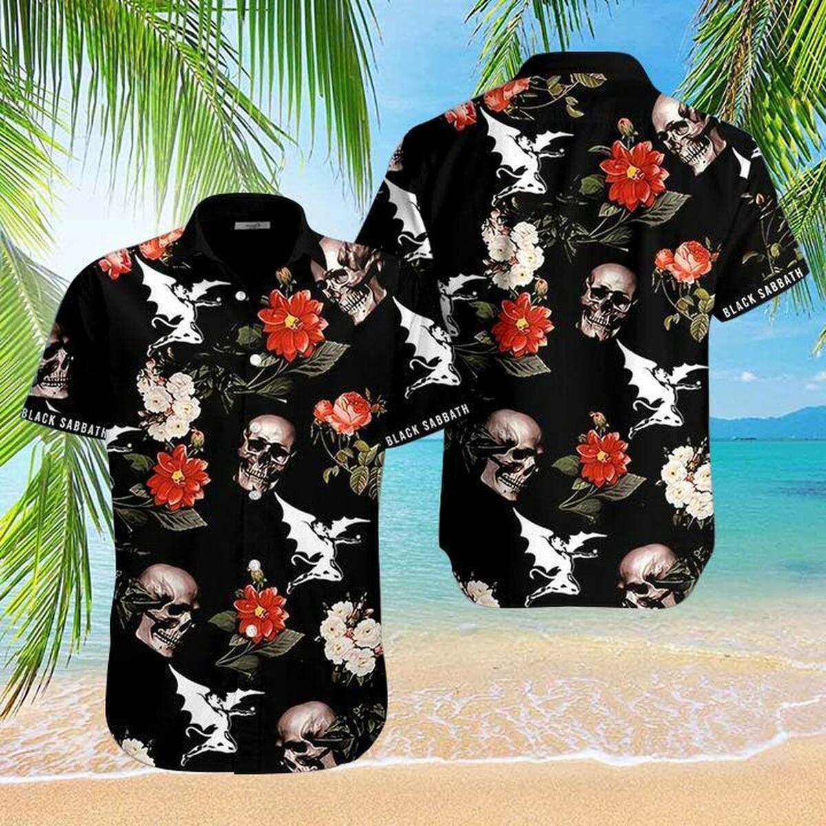 Black Sabbath Hawaiian Shirt Summer Beach Outfit