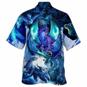 Blue Legend Dragon Ed Hawaiian Shirt