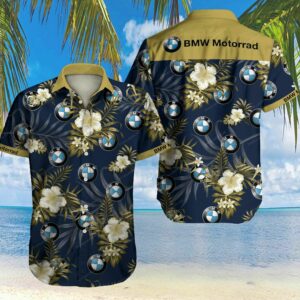 Bmw Motorrad Floral Hawaiian Shirt