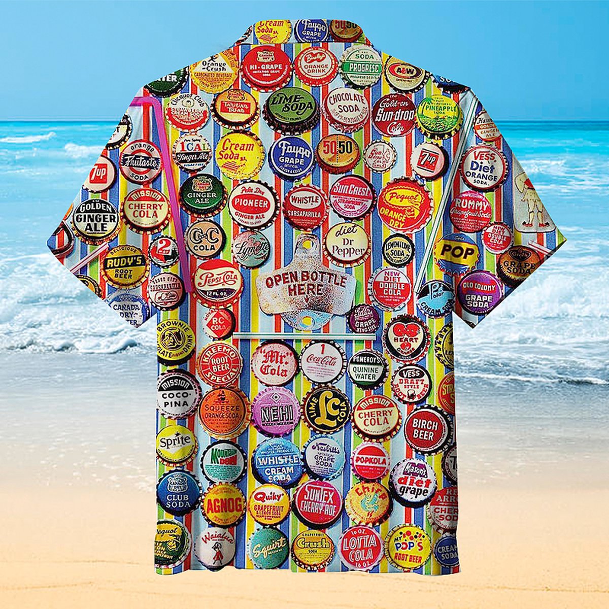 Bottle Cap Big League Hawaiian Shirt