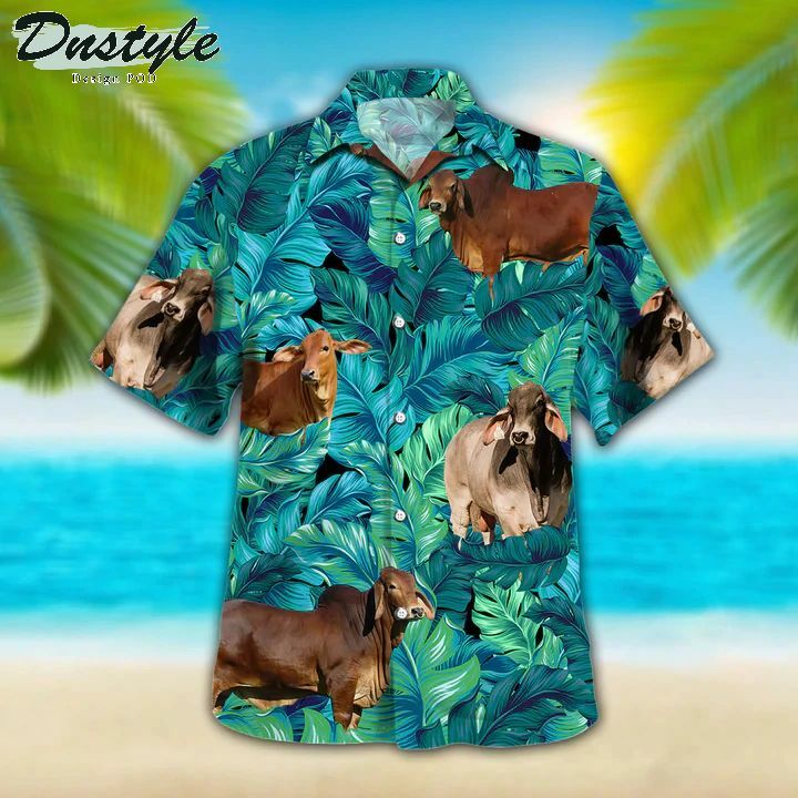 Brahman Cattle Lovers Hawaiian Shirt