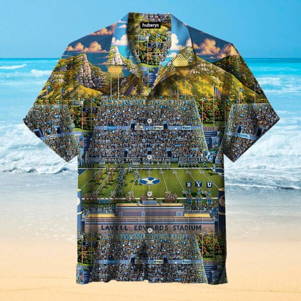 Brigham Young University Cougar Hawaiian Shirt