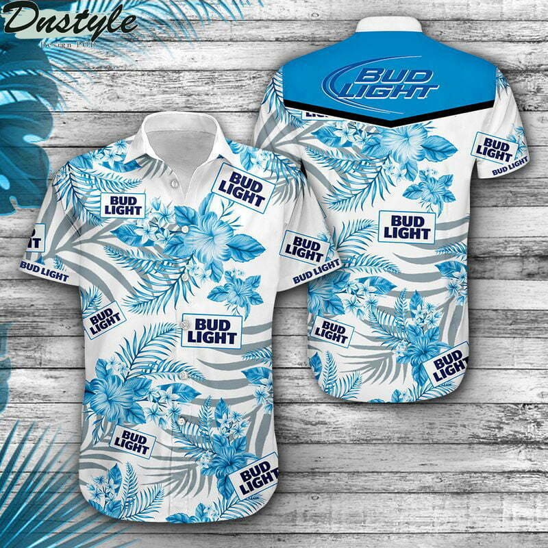 Bud Light Hibiscus Hawaiian Shirt