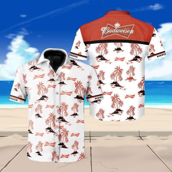 Budweiser Beer Hawaiian Shirt Outfit Summer Beach