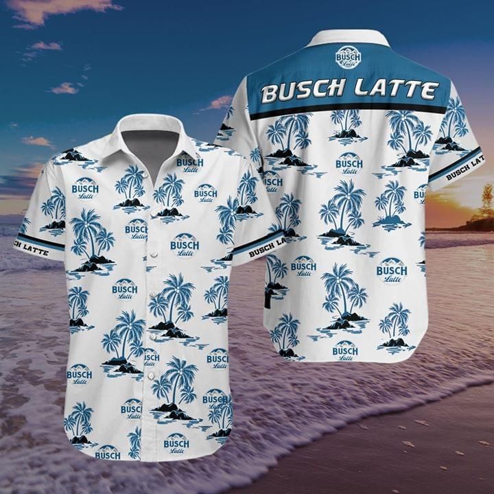 Busch Latte Beer Hawaiian Shirt