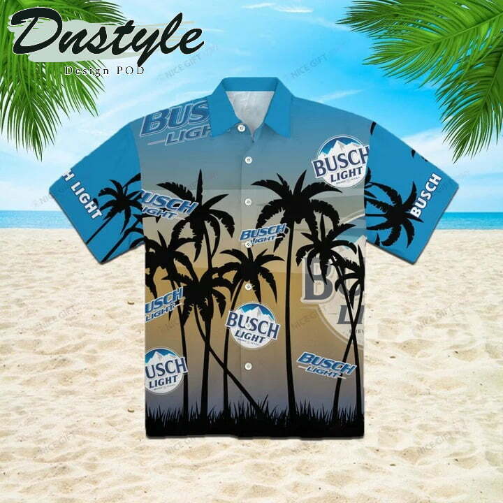 Busch Light Beer Hawaiian Shirt Beach Outfit Summer