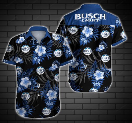 Busch Light Hawaiian Shirt Beach Outfit Summer