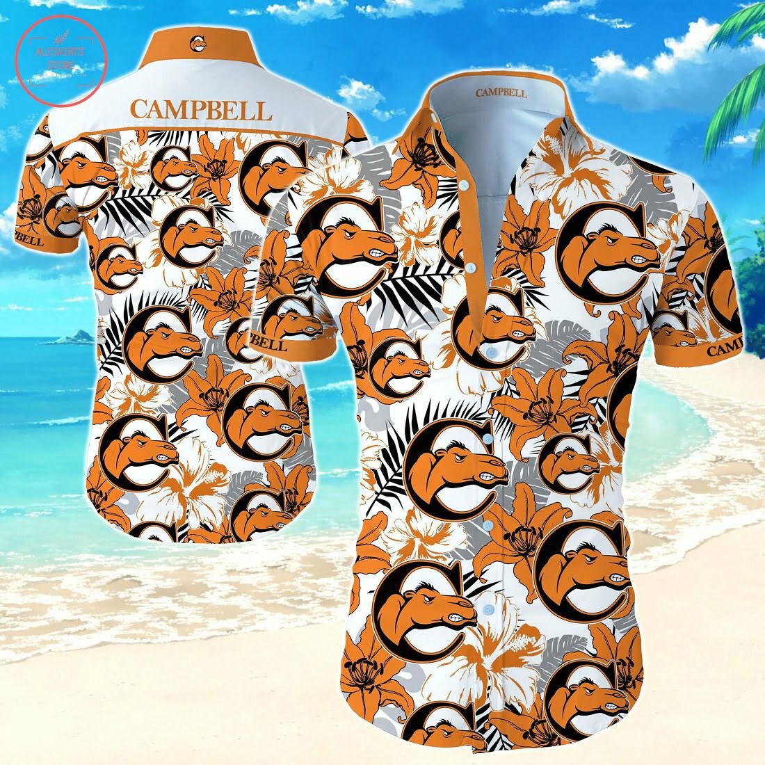 Campbell Fighting Camels Hawaiian Shirt