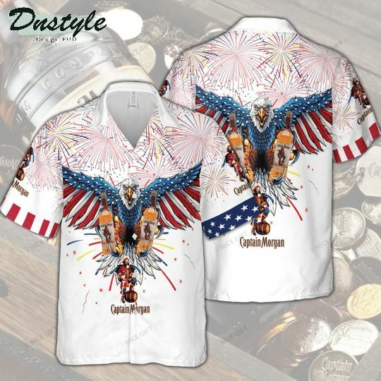 Captain Morgan 4Th Of July Hawaiian Shirt