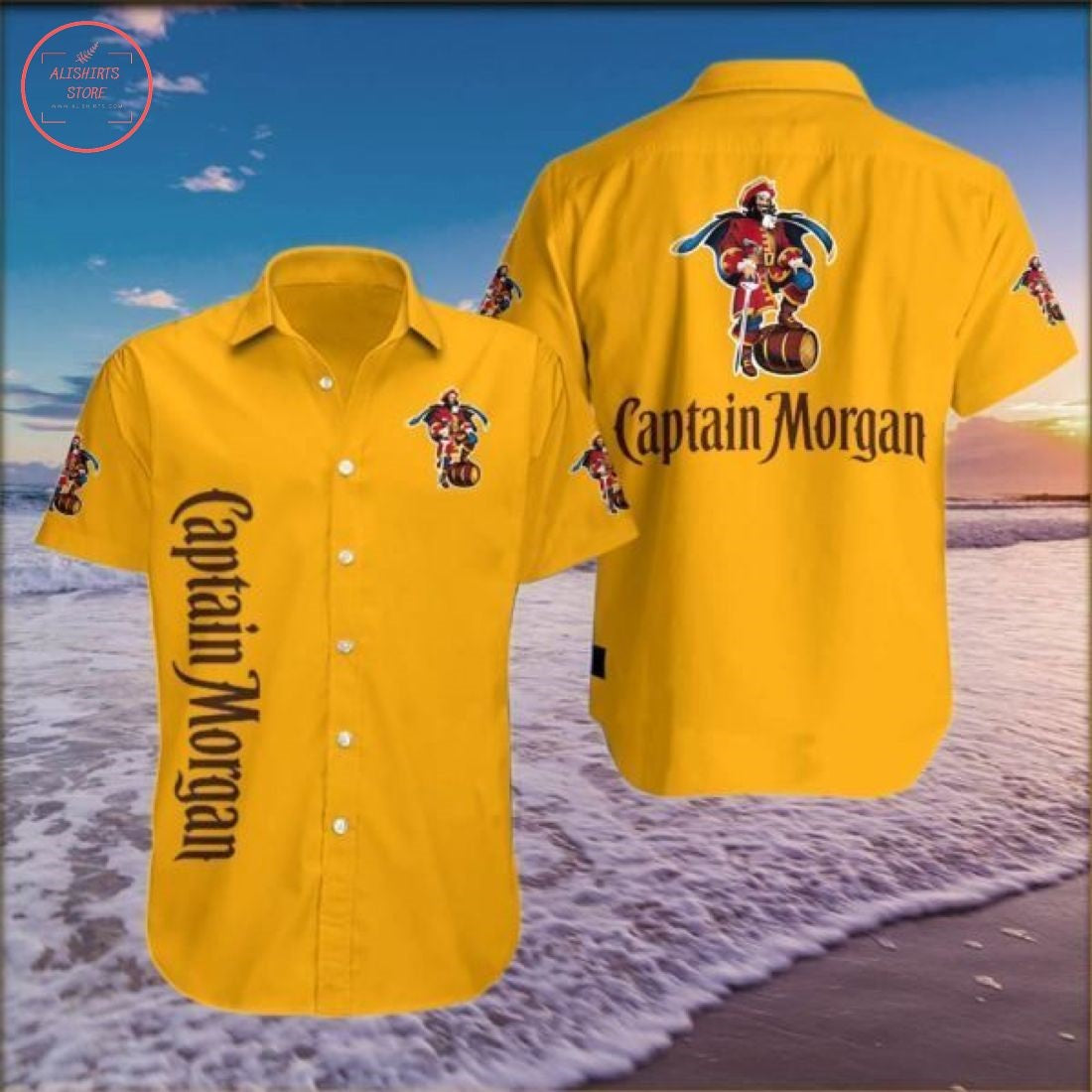 Captain Morgan Hawaiian Shirt Summer Outfit Beach