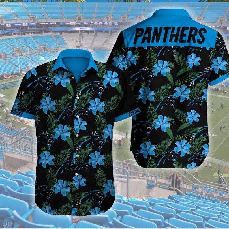 Carolina Panthers Hawaiian Shirt Beach Summer Outfit