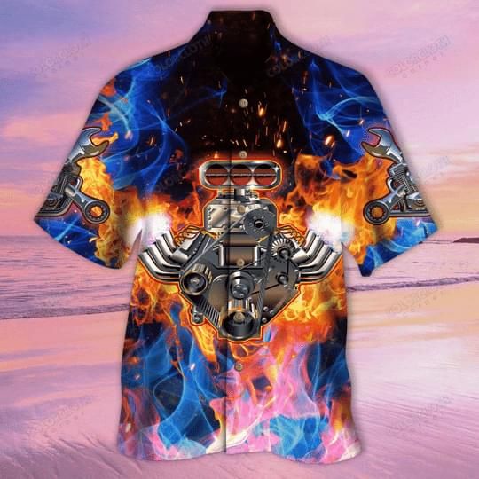 Cartoon Tubro Engine Hawaiian Shirt