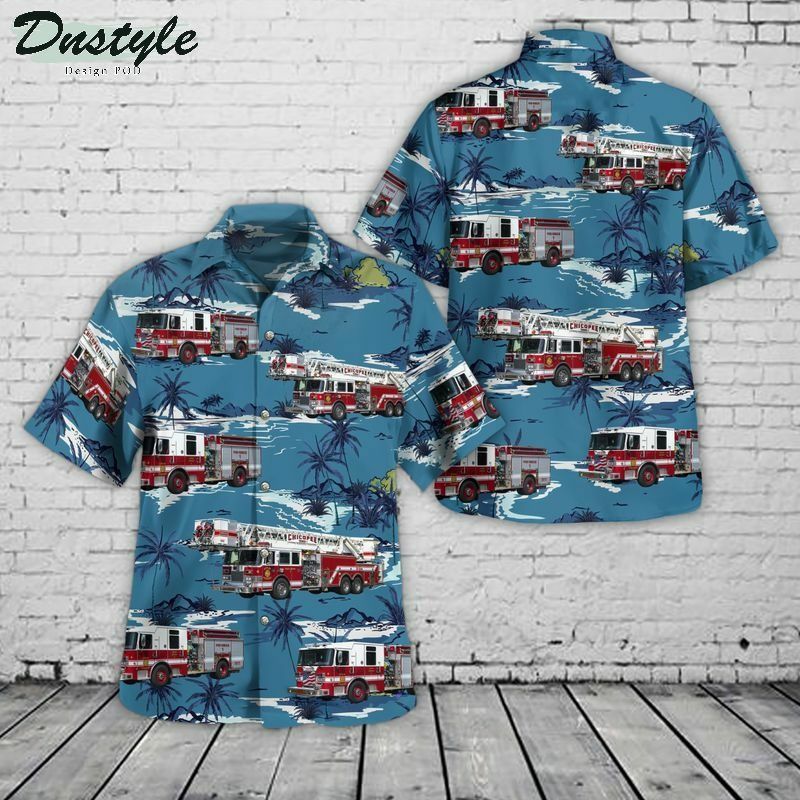 Chicopee Hampden County Massachusetts Chicopee Fire Department Hawaiian Shirt