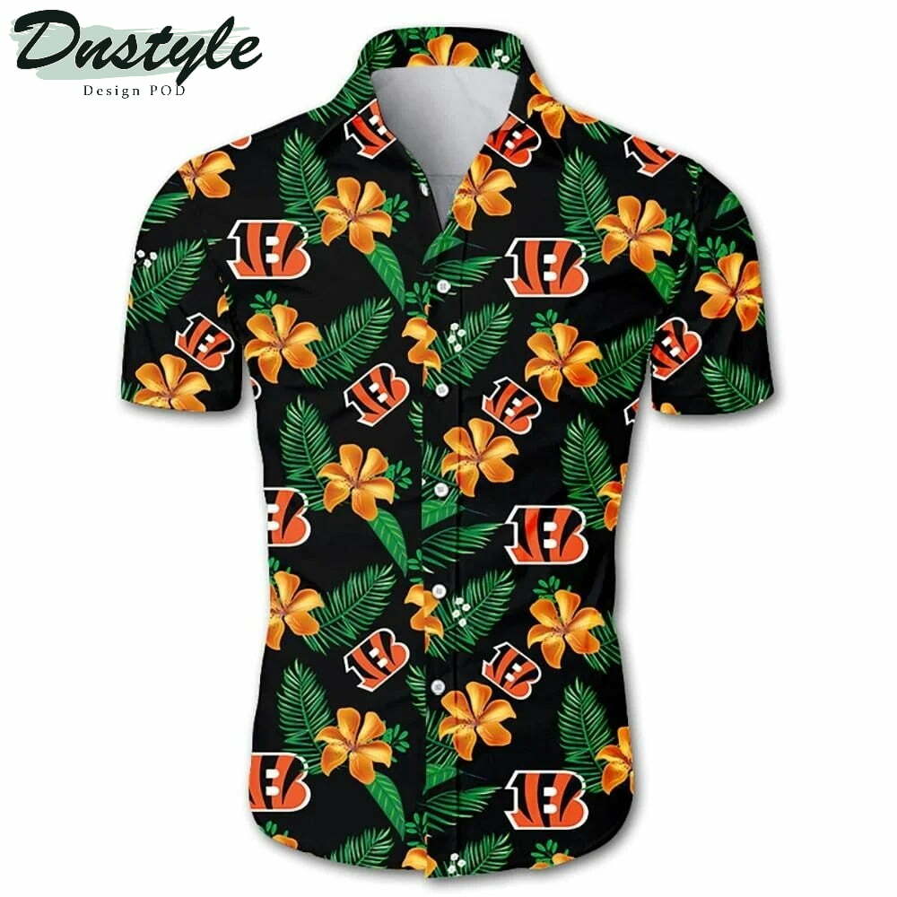 Cincinnati Bengals Floral Hawaiian Shirt