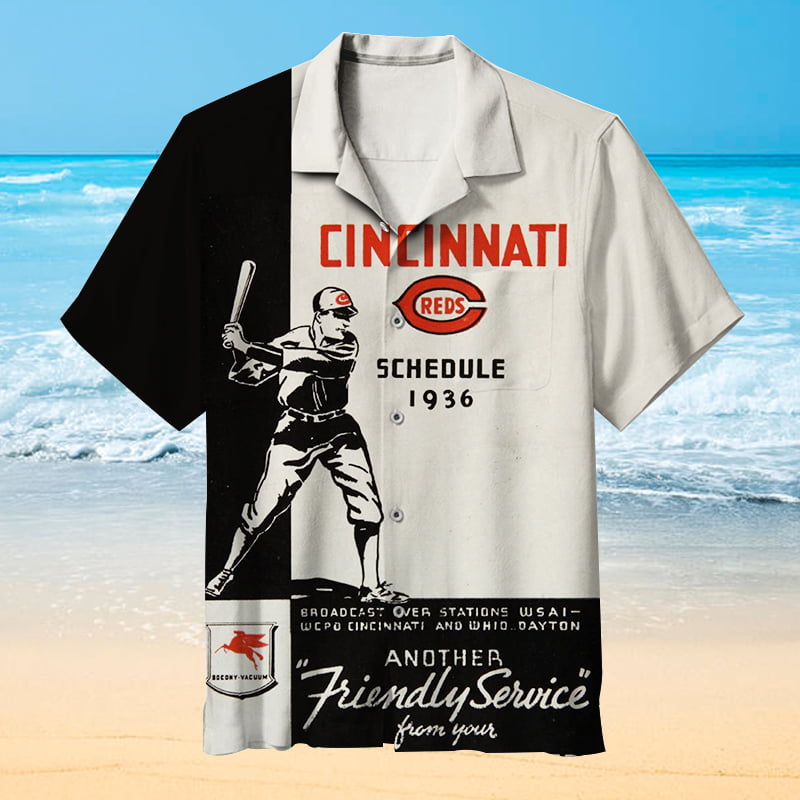 Cincinnati Reds Hawaiian Shirt Outfit Beach Summer