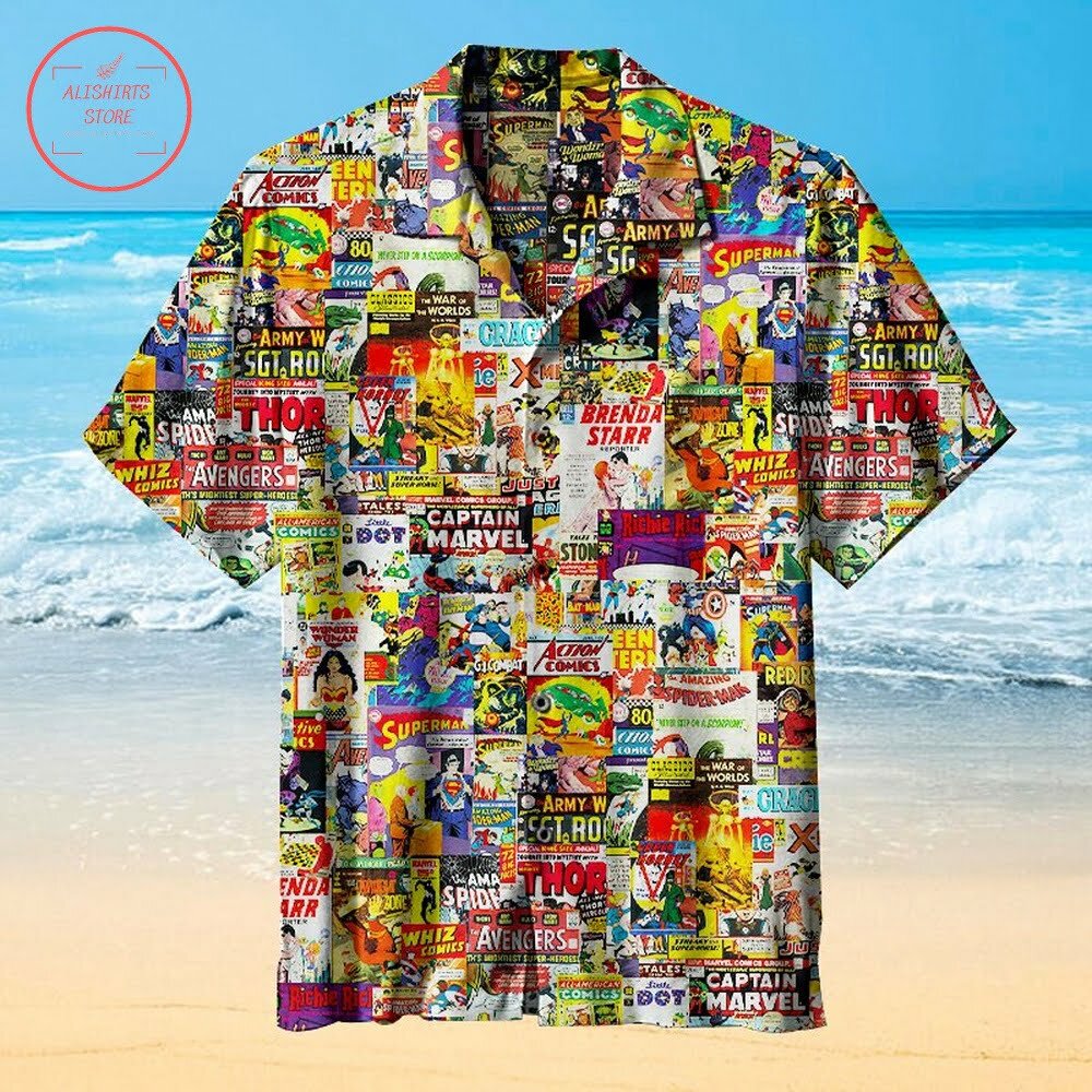 Classic Comic Magazines Hawaiian Shirt