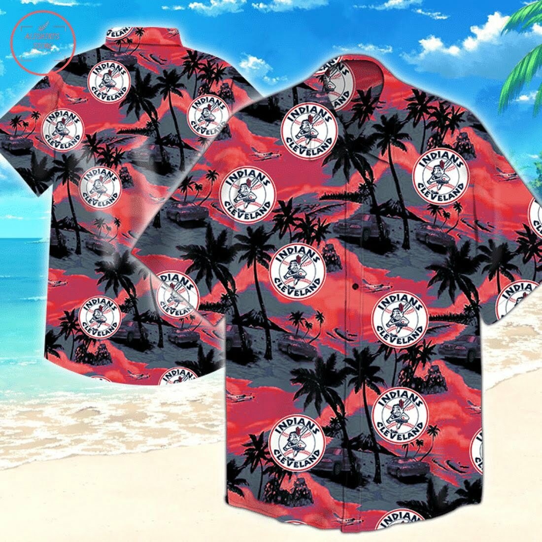 Cleveland Indians Tommy Bahama S Hawaiian Shirt