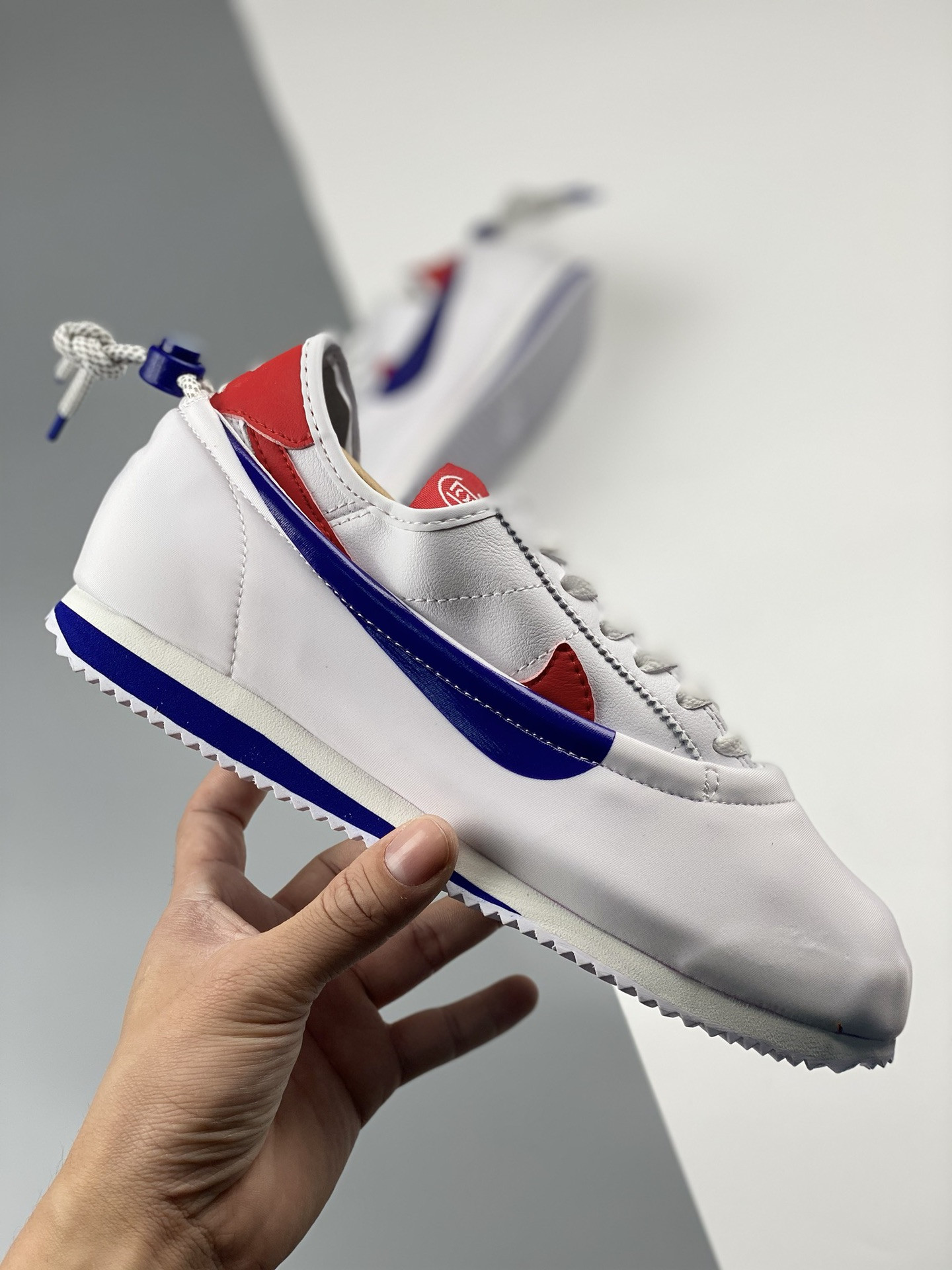 Clot x Nike Cortez White Game Royal-University Red DZ3239-100 For Sale