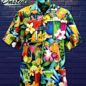 Cocktail And Flowers Limited Edition Hawaiian Shirt