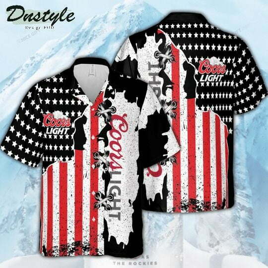 Coors Light American Flag Hawaiian Shirt