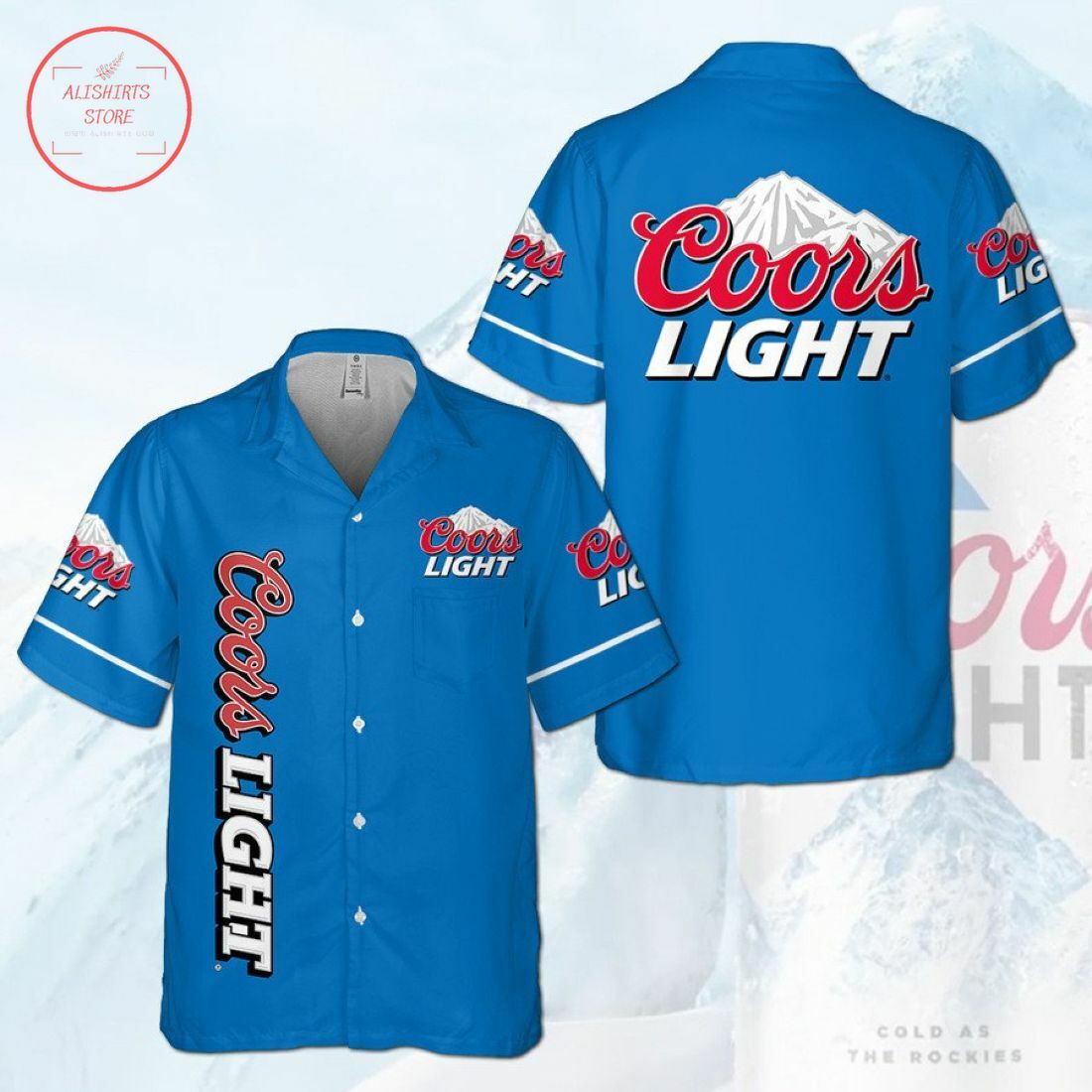 Coors Light Beer Hawaiian Shirt Summer Outfit Beach